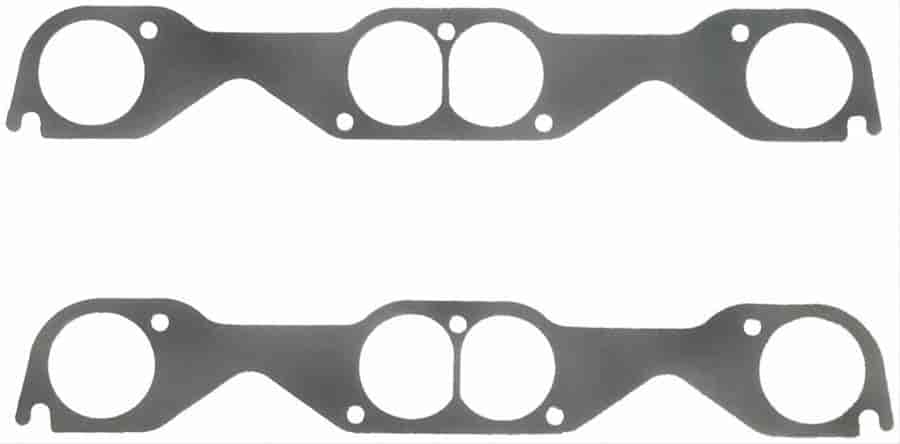 Small Block Chevy Exhaust Header Gasket Round Hooker adapter plate for large tube headers
