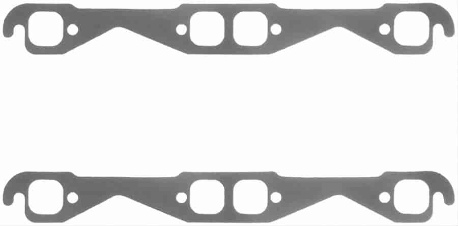 Small Block Chevy Exhaust Header Gasket Stock, square port