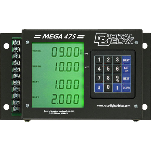 Mega 475 Digital Delay Box Black with Green Display