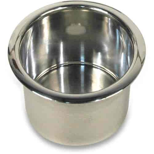 DRINK HOLDER SPUN ALUM LG 3-3/4 POLISH