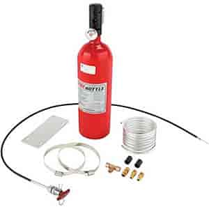 Fire Safety System with 5 lbs. Bottle 5" Manual Pull Cable