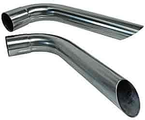 Brushed Stainless Steel Exhaust Tips Weld-On