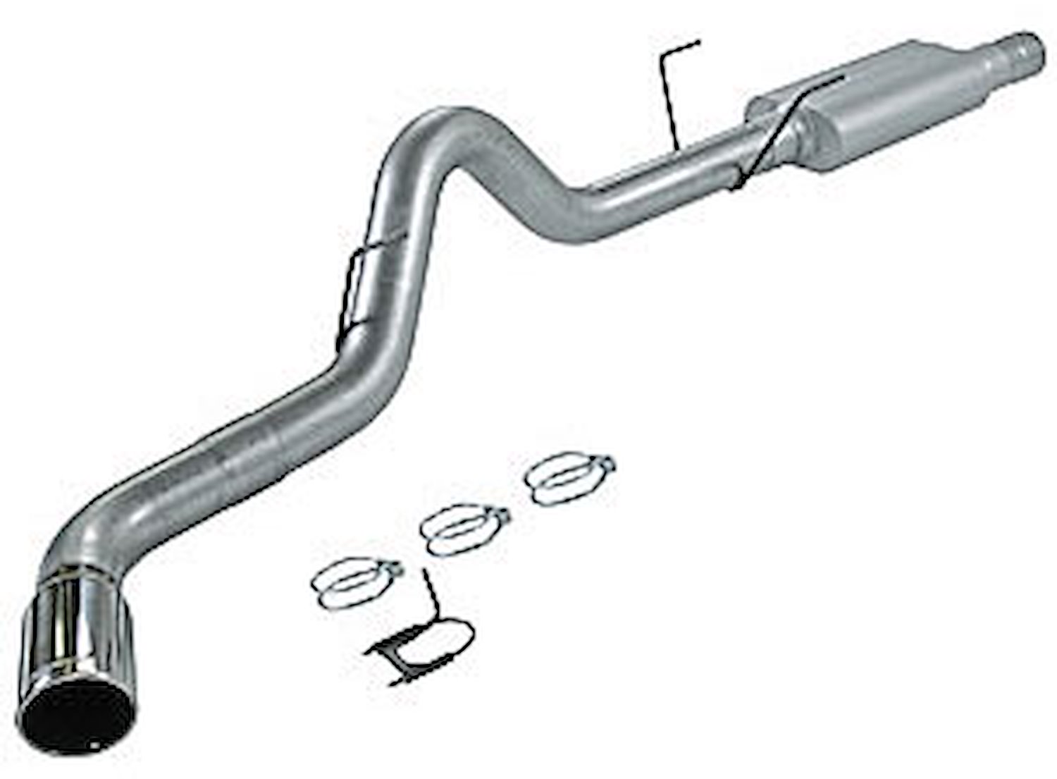 17402 American Thunder Cat-Back Exhaust System 2003-07 Dodge Ram HO 5.9L Turbo Diesel