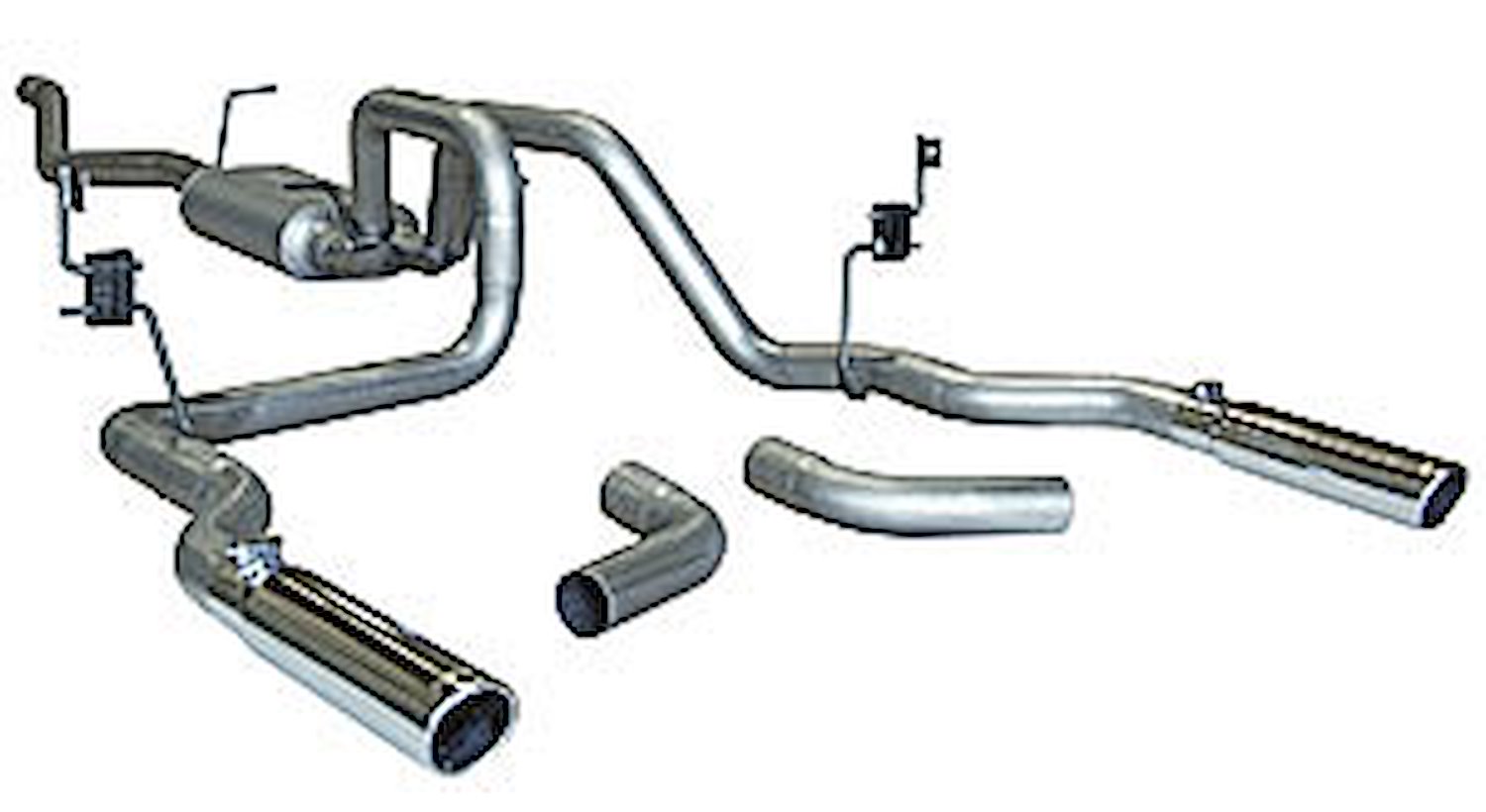 17439 American Thunder Cat-Back Exhaust System 2007-08 GM Silverado/Sierra 4.8L/5.3L (Ext Cab)