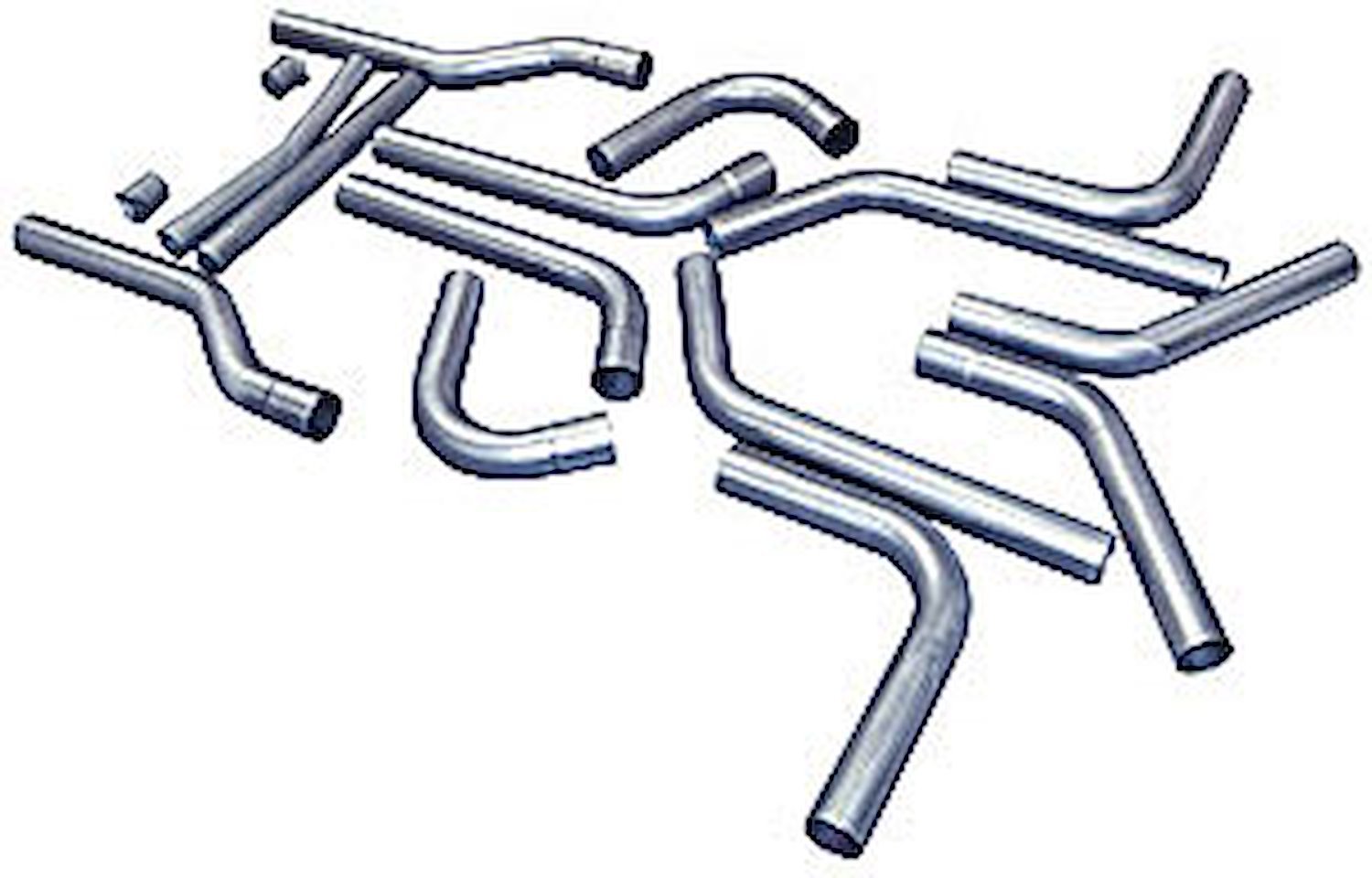 U-Fit Dual Exhaust Pipe Kit 409S Stainless Steel
