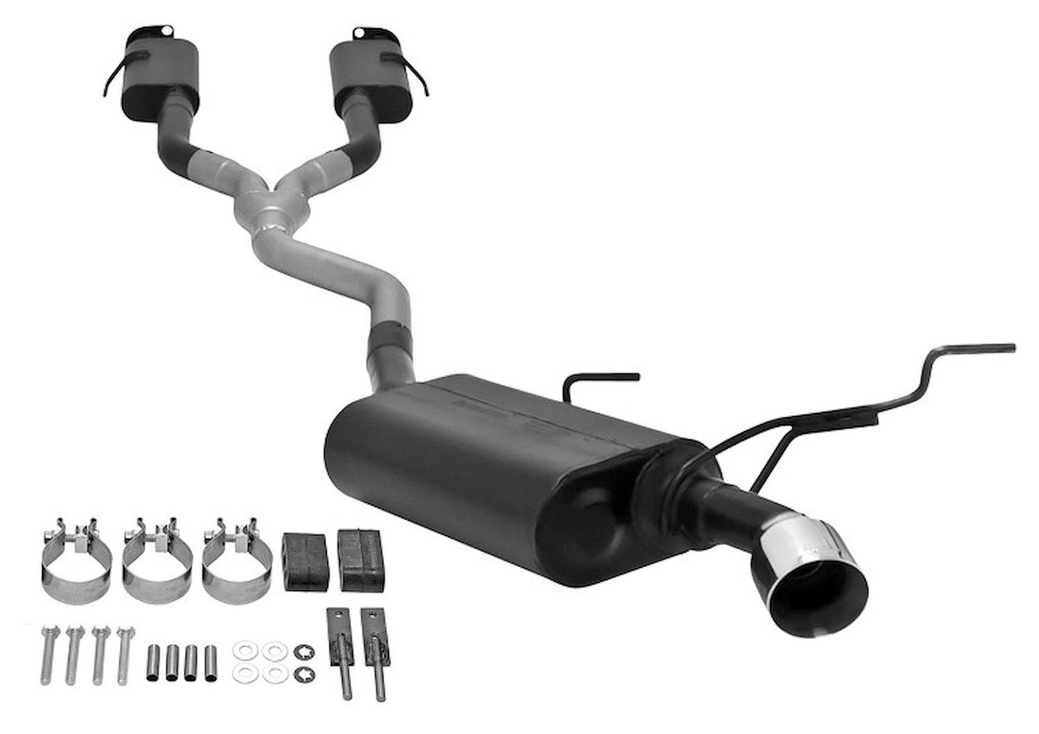 Force II Cat-Back Exhaust System for 2011-2021 Jeep Grand Cherokee w/3.6L Engine
