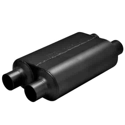 Super 40 Series Delta Flow Muffler Dual In/Dual Out: 2.5"
