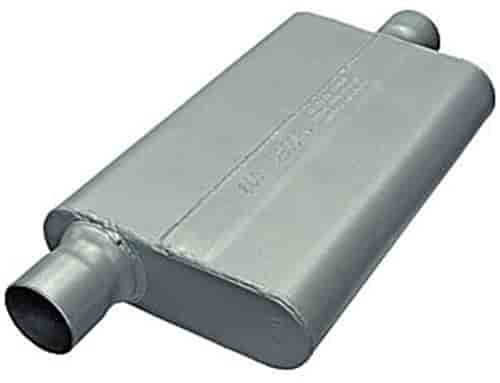 Slimline 50 Delta Flow Muffler Offset In/Center Out: 2.5"