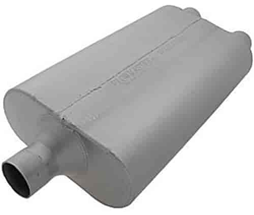 50 Delta Flow Muffler Center In/Dual Out: 2"