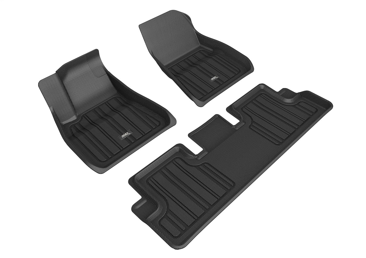 E1TL02601809 ELITECT Floor Mat for 2020-2023 Tesla 3, 3-Piece, Front Row/2nd Row [Black]
