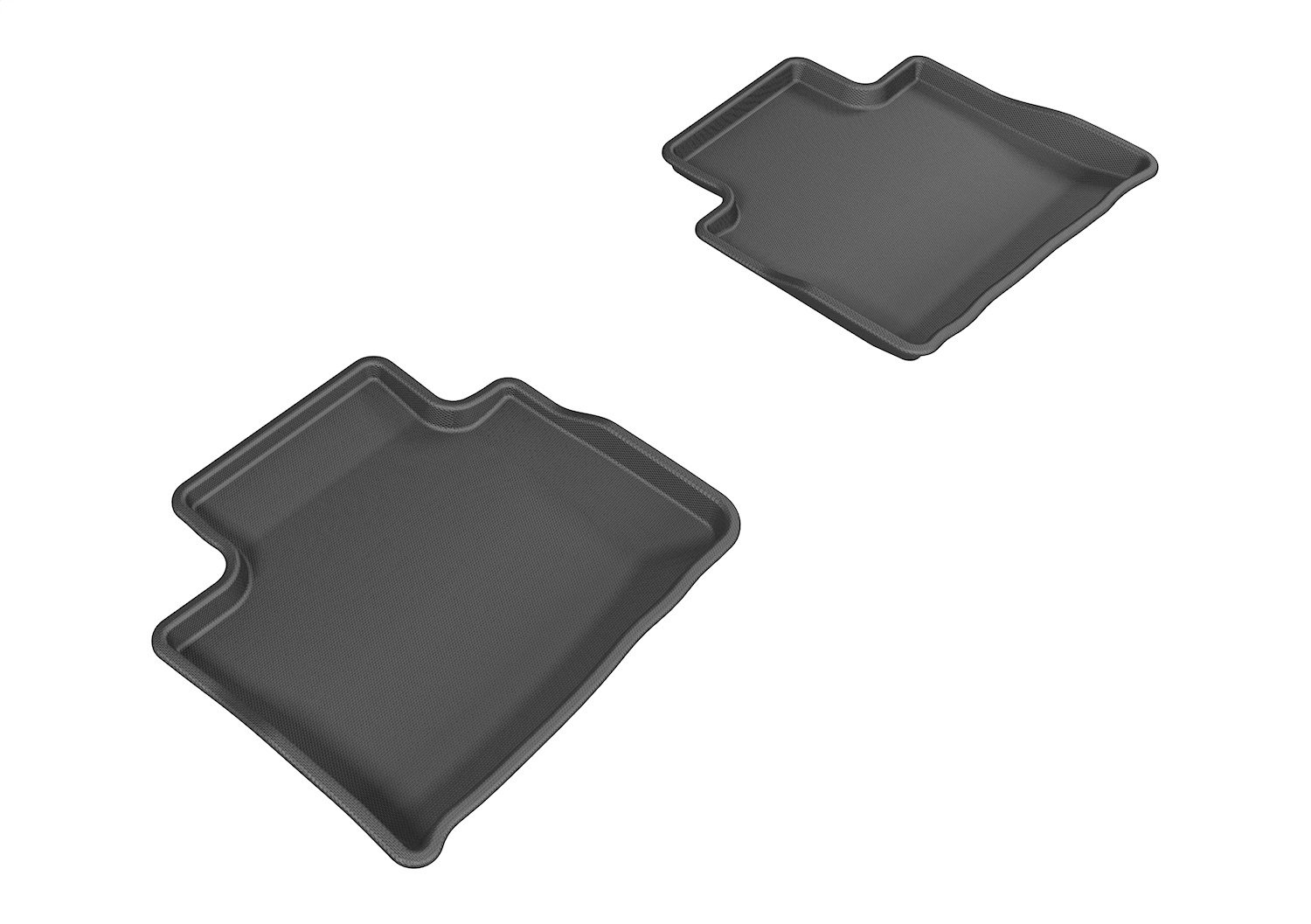 L1CH06421509 KAGU Floor Mat Set for 2014-2017 Chevy SS, 2-Piece, Rear [Black]