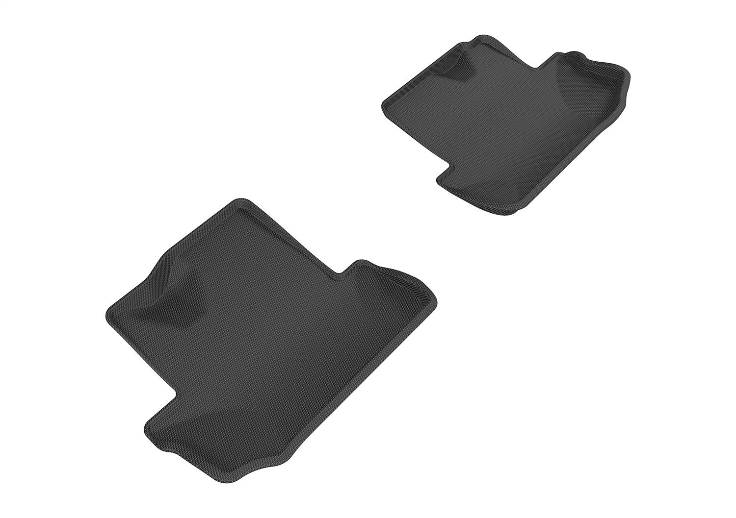 L1CH06921509 KAGU Floor Mat Set Fits Select Chevy Camaro, 2-Piece, Rear [Black]