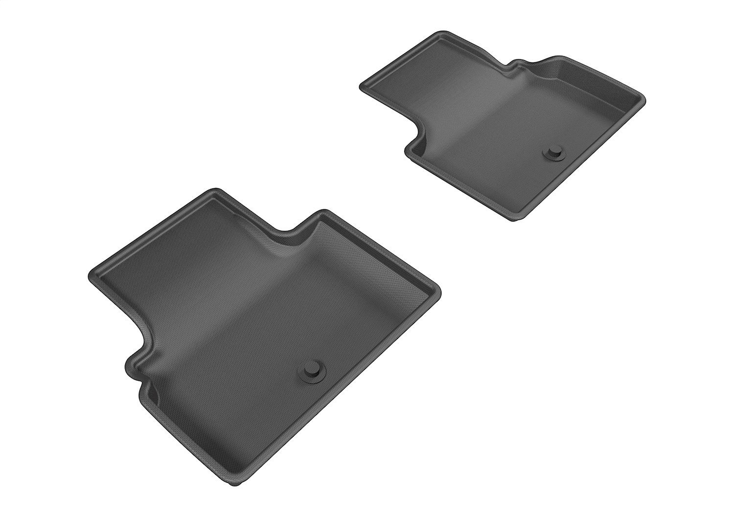 L1IN01721509 KAGU Floor Mat Set Fits Select INFINITI Q50; INFINITI Q60, 2-Piece, Rear [Black]