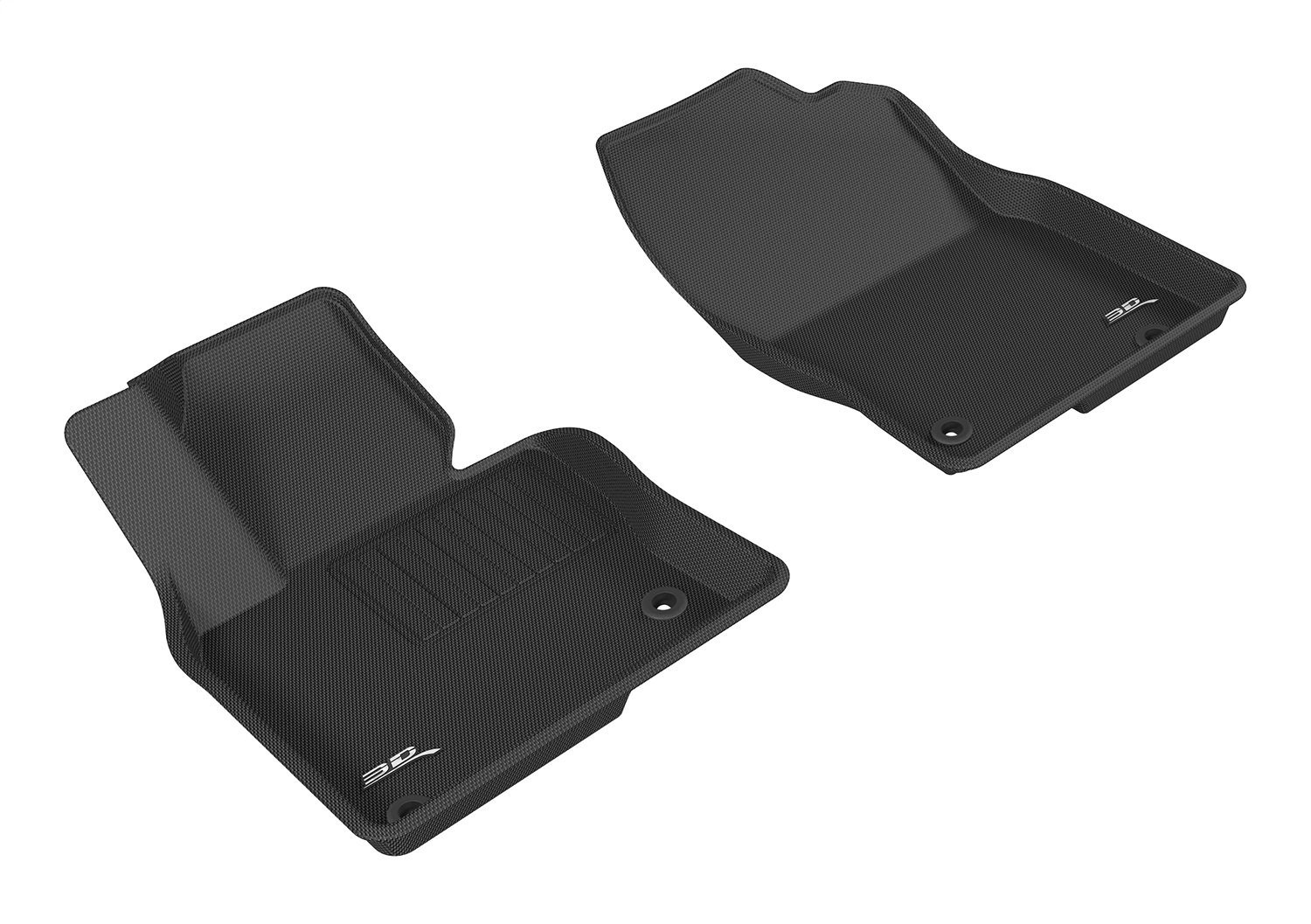 L1MZ05811509 KAGU Floor Mat Set Fits Select Mazda CX-5, 2-Piece, Front [Black]