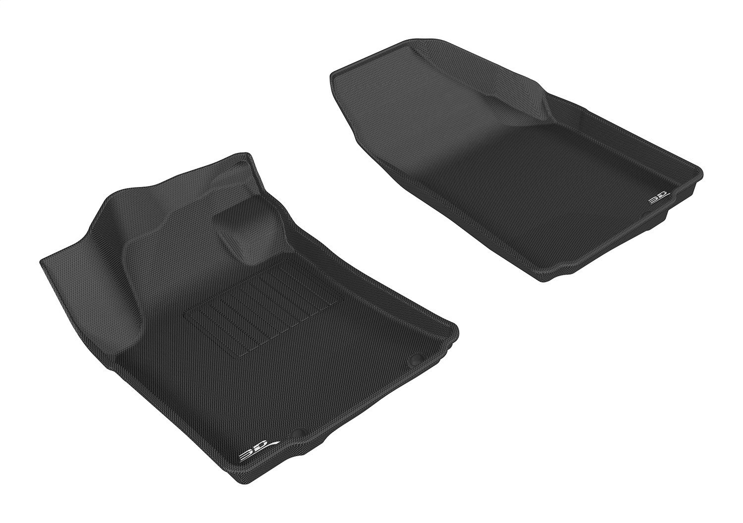 L1NS08811509 KAGU Floor Mat Set for 2016-2021 Nissan Maxima; 2023 Nissan Maxima, 2-Piece, Front [Black]