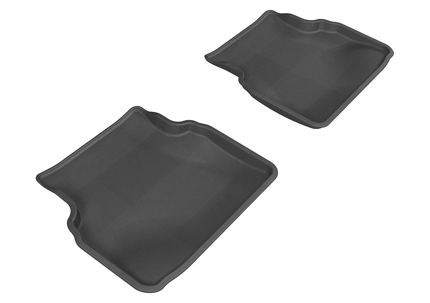 L1SB01021509 KAGU Floor Mat Set Fits Select Subaru Impreza, 2-Piece, Rear [Black]