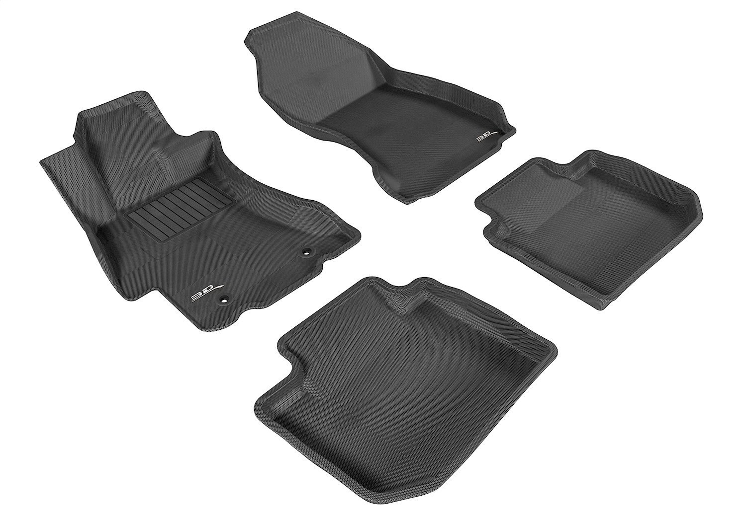 L1SB02001509 KAGU Floor Mat Set Fits Select Subaru WRX; Subaru WRX STI, 5-Piece, Front Row/2nd Row [Black]