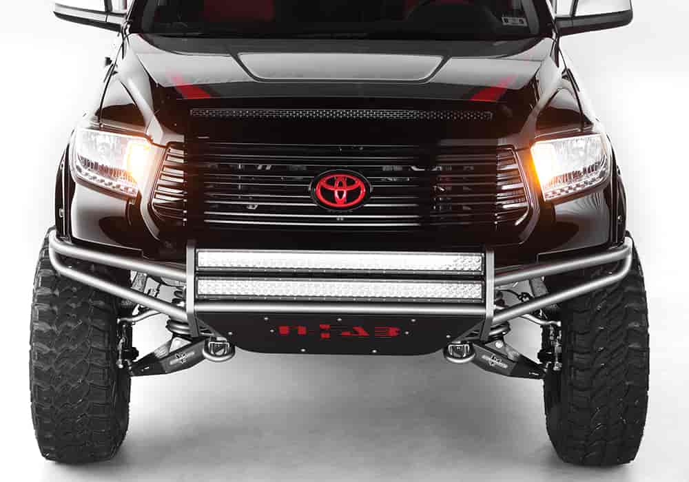 Bumpers; RSP Front Bumper; Textured Black; Multi-Mount System MMS ; Multi Mount Tab runs full length