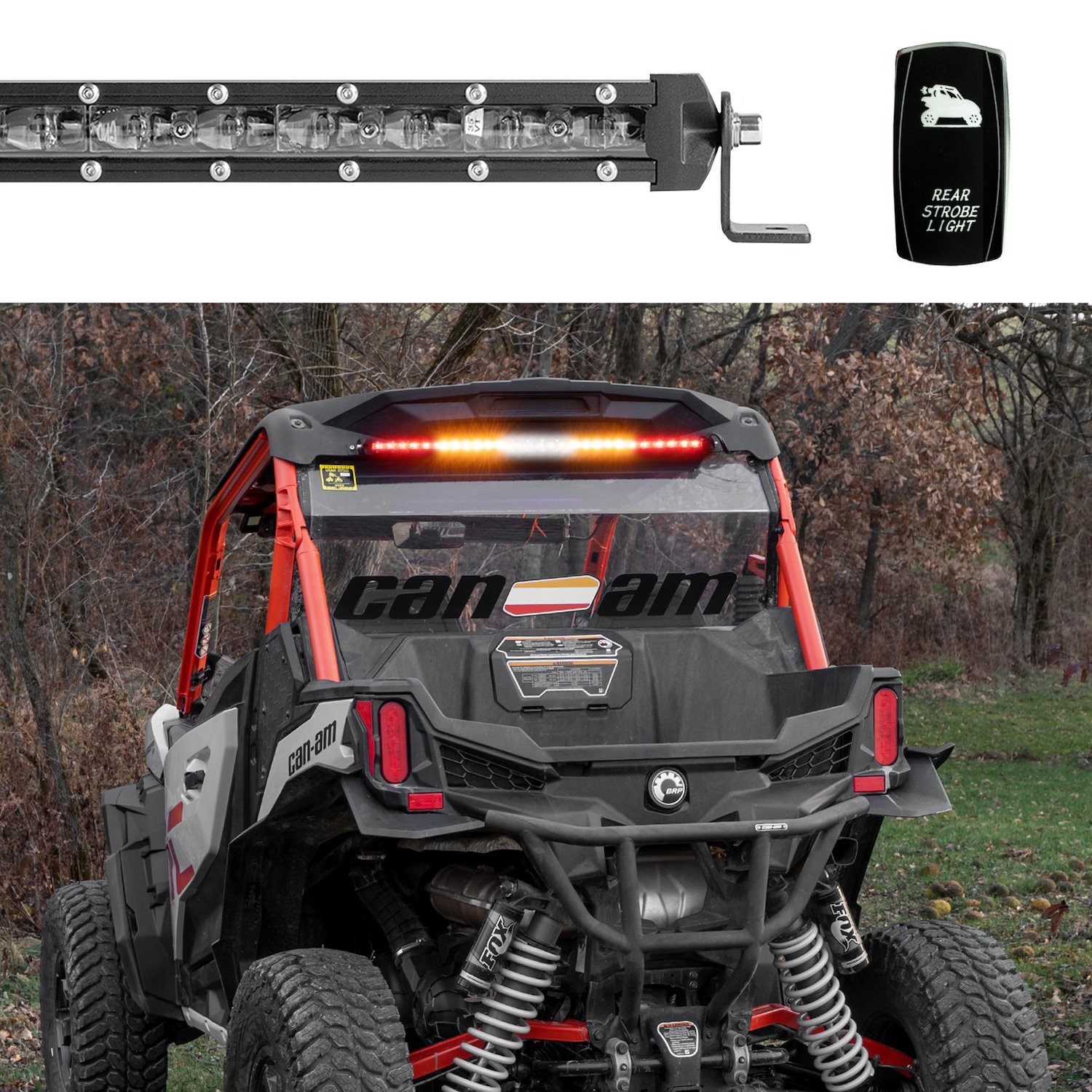 XK068030 30 in. Super Slim Offroad LED Chase Bar, 5 Modes, 90 W, Universal Fit