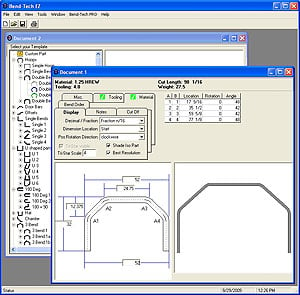 Bend-Tech EZ Software Designed for Tube Bending Projects with simple 2D parts (completed parts that lay flat)