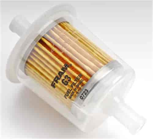 In-Line Gasoline Filter Height: 3.67"