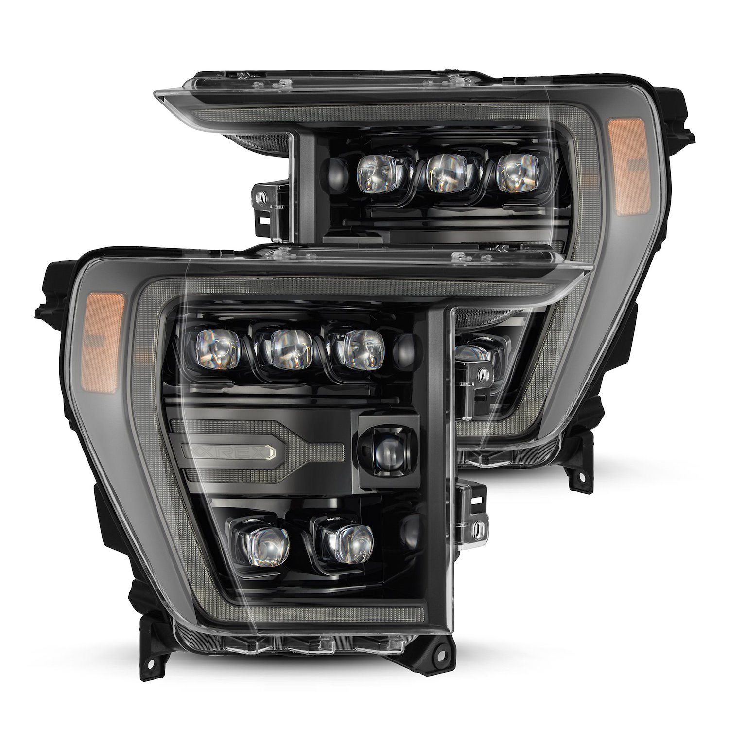 880138 NOVA-Series LED Projector Headlights Fits Select Ford F-150 - Alpha-Black