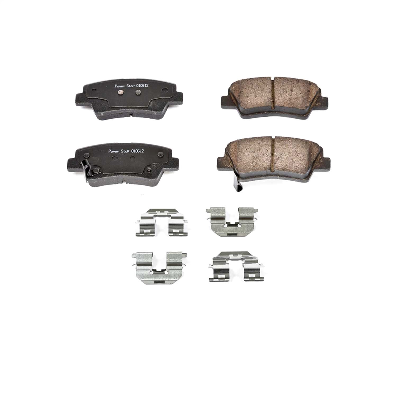 Z17 Evolution Ceramic Brake Pads with Hardware Fits Select Hyundai, Kia Models