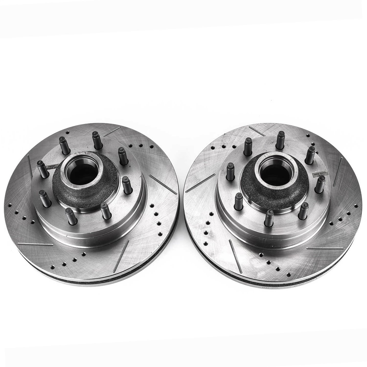 Cross Drilled And Slotted Brake Rotors Front