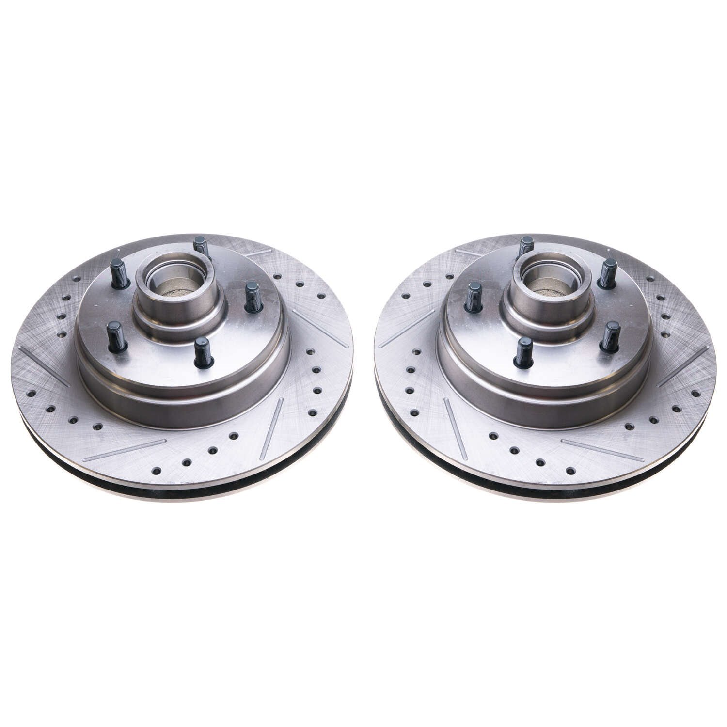 Drilled and Slotted Brake Rotors Fits Select 1977-1993