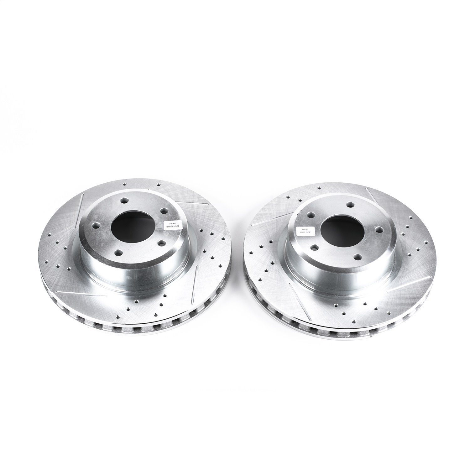 Cross-Drilled and Slotted Brake Rotors Front