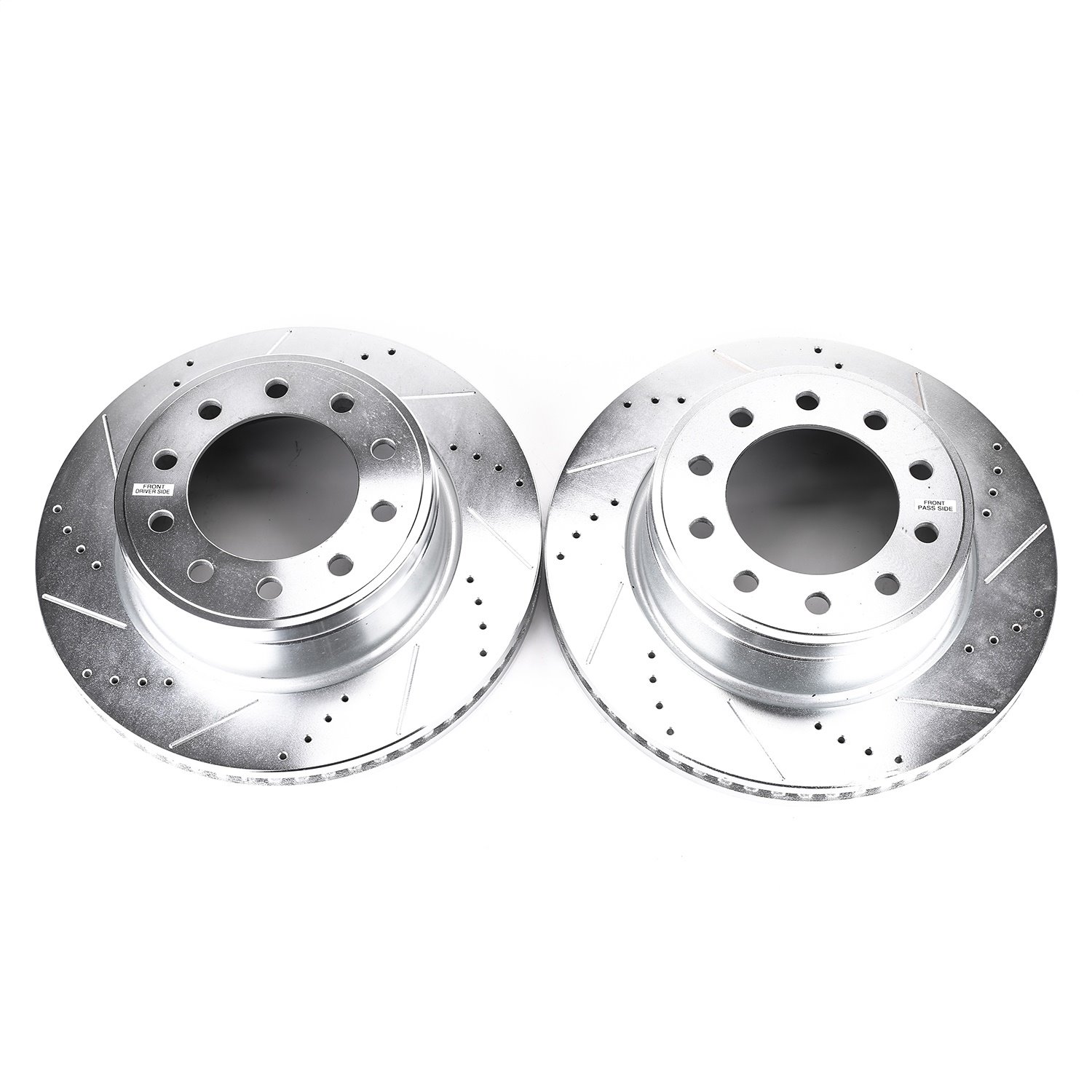 Cross-Drilled and Slotted Brake Rotors Front