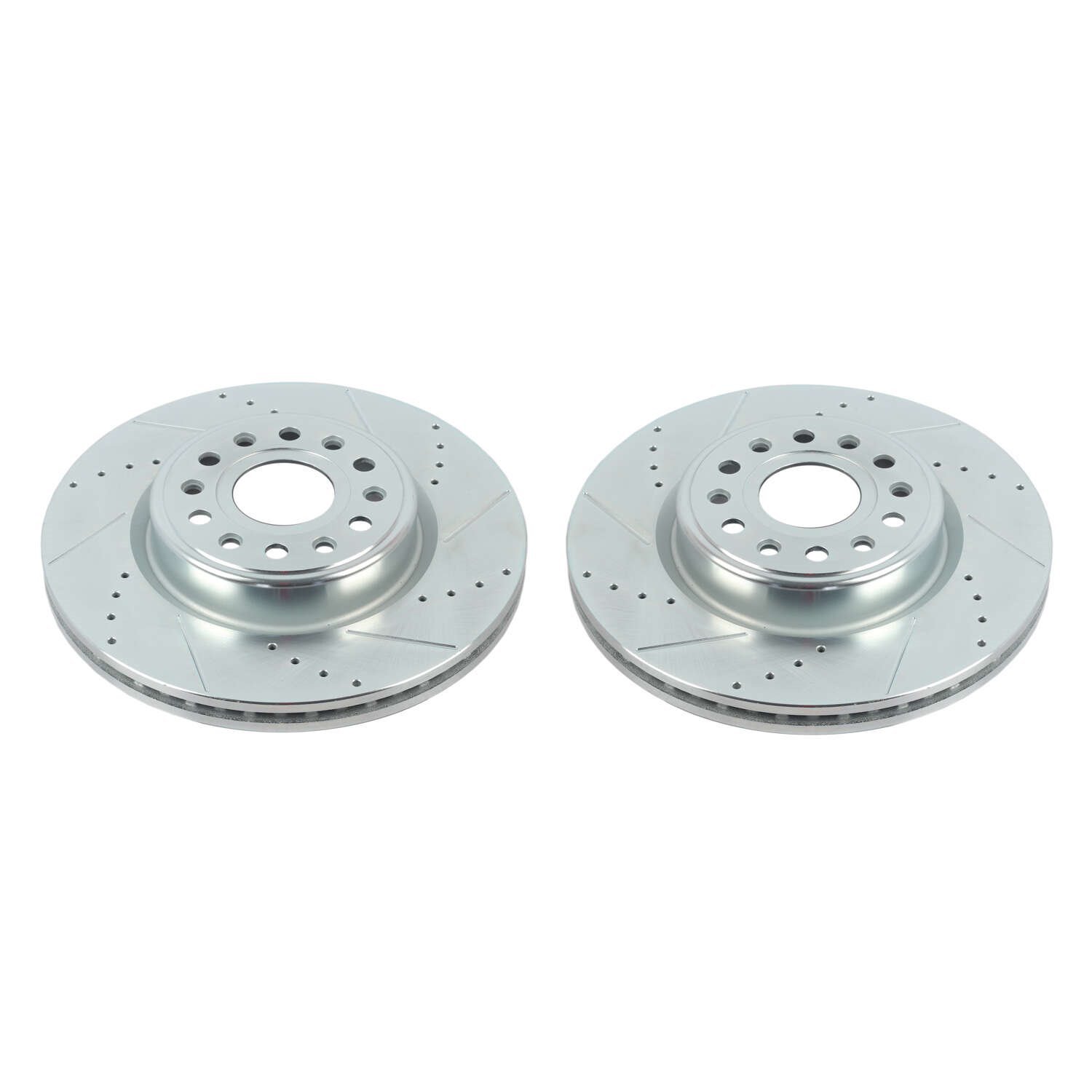 AR86004XPR Evolution Drilled and Slotted Front Brake Rotors,