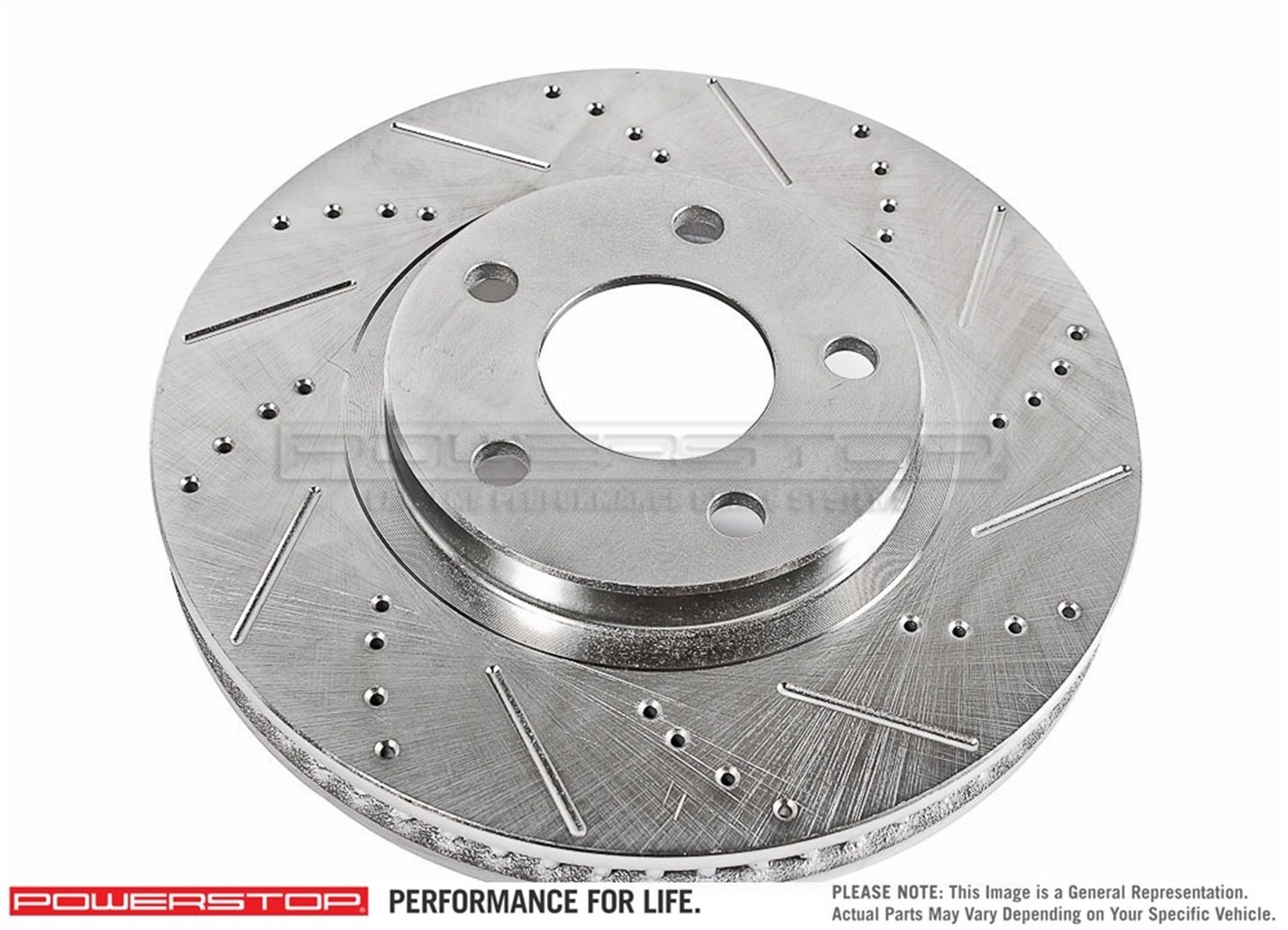 Extreme Performance Drilled And Slotted Front Brake Rotor Fits Select Lexus, Toyota Models [Right, Passenger Side]