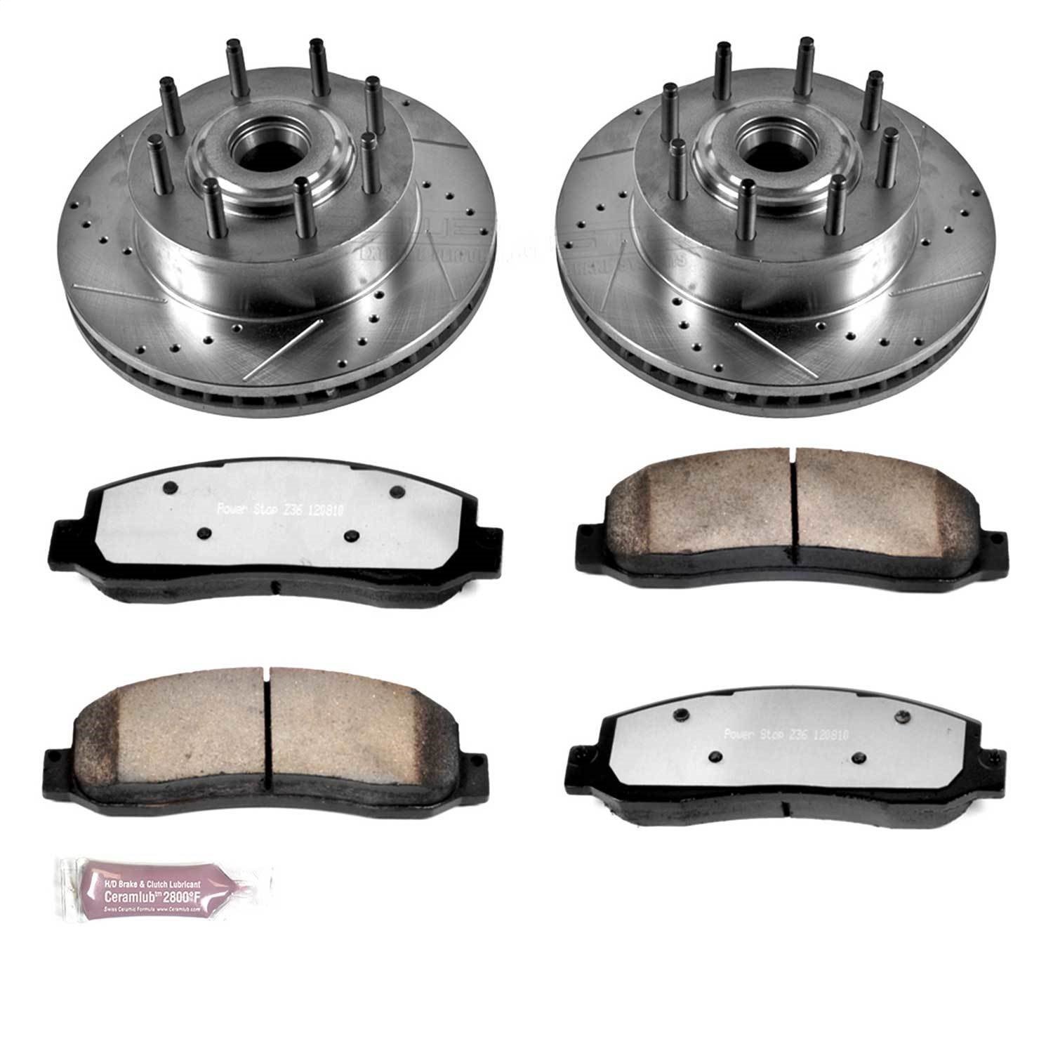 Z36 Front Brake Pads & Rotor Kit for Truck and Tow