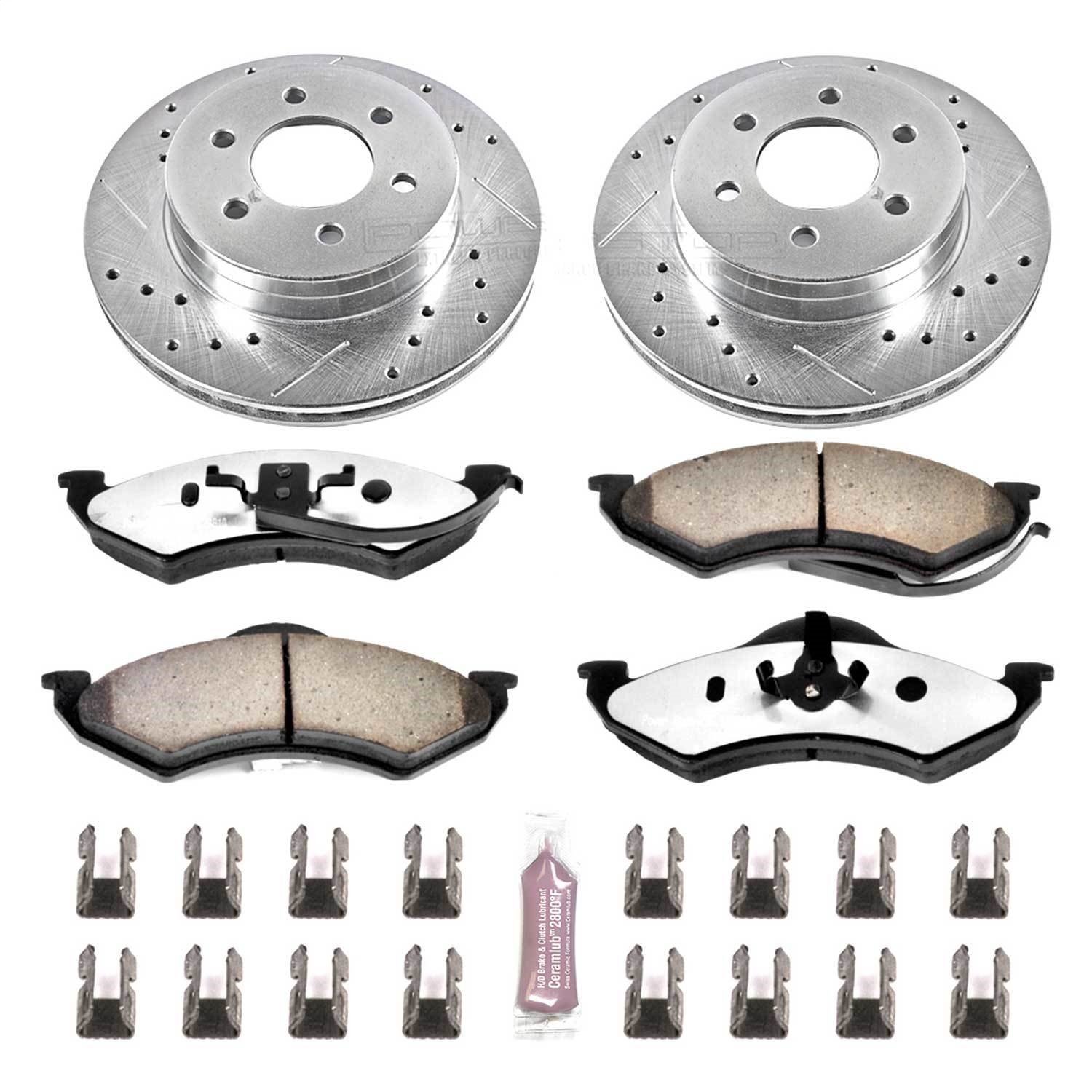 Z36 Front Brake Pads & Rotor Kit for Truck and Tow