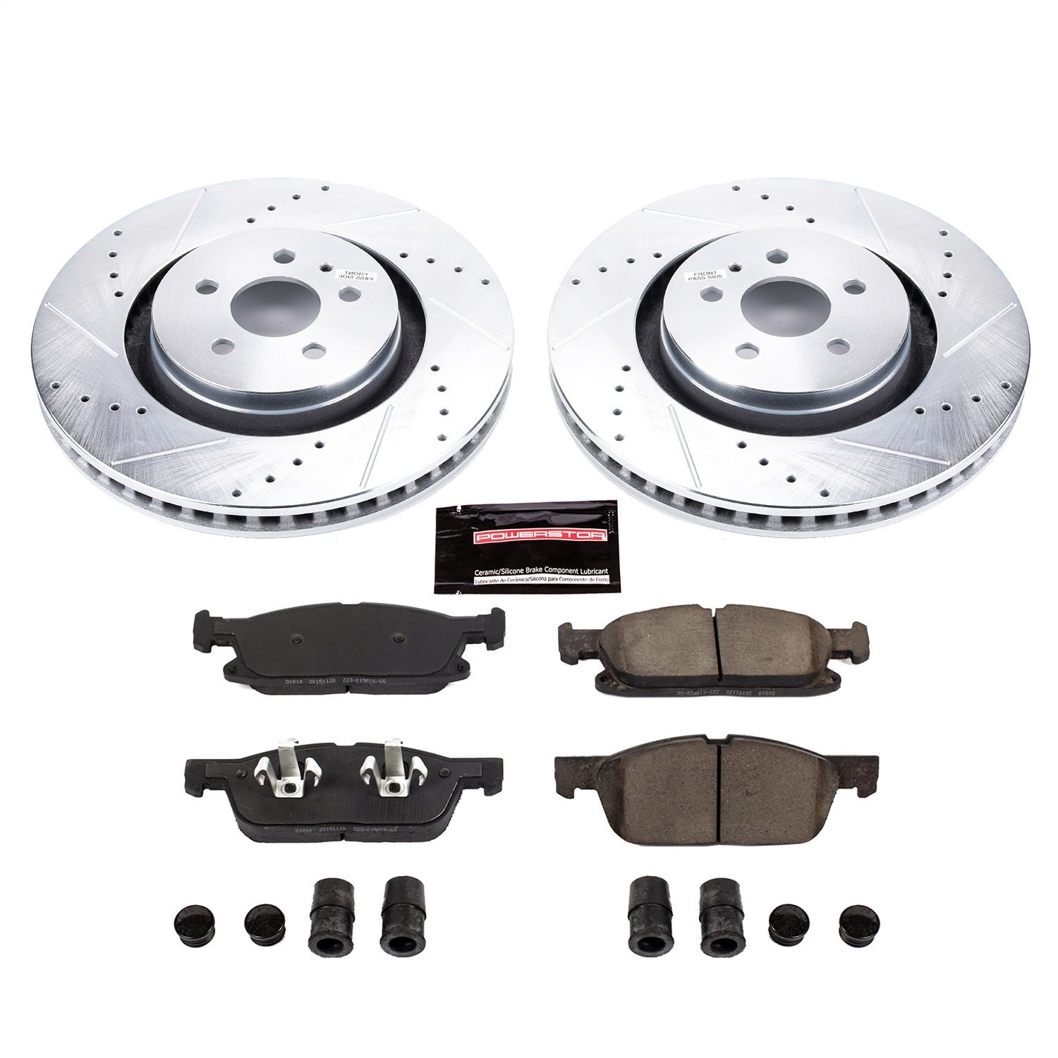 Z23 Front Brake Pads and Rotors Kit Fits Select Ford, Lincoln Models