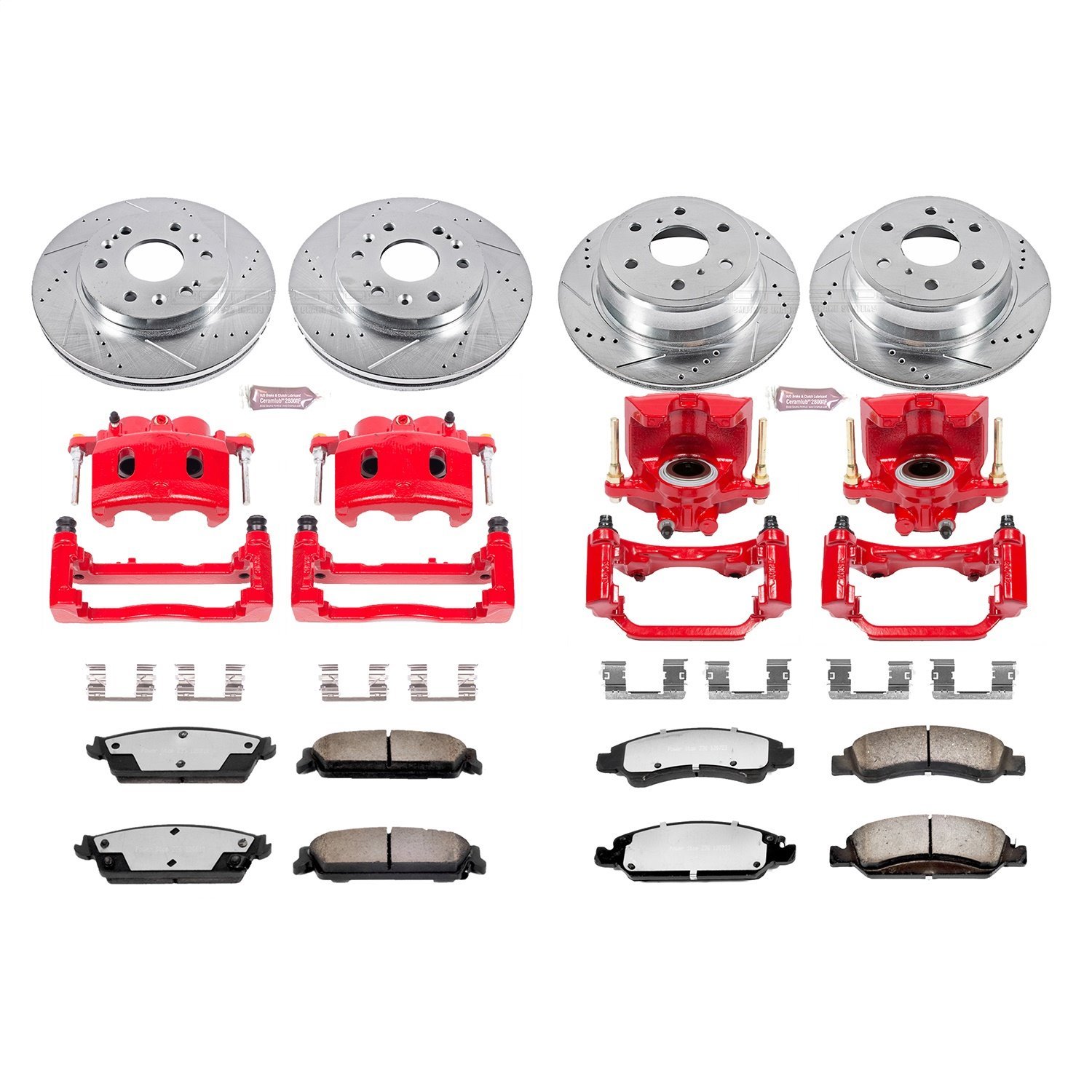 Truck and Tow Z36 Front/Rear Brake Pad, Rotor and Caliper Kit