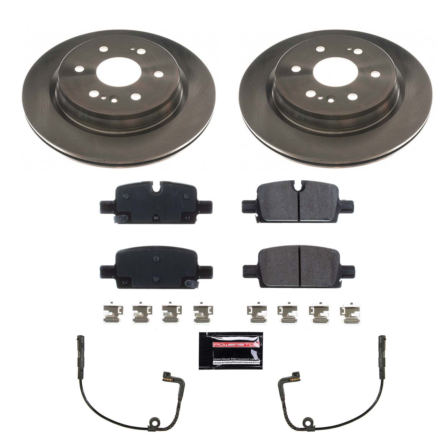 Z17 Stock Replacement Rear Brake Pads and Rotors