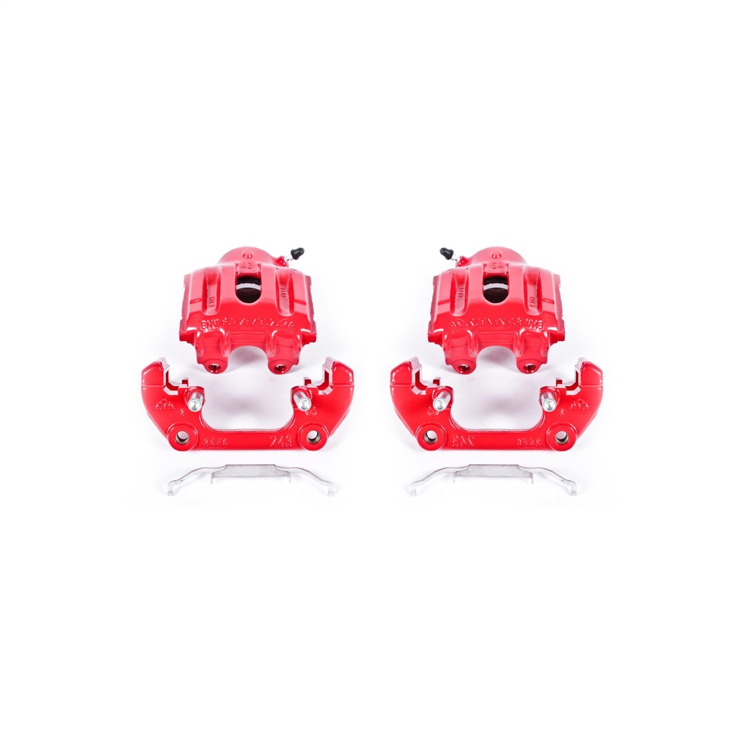 Performance Front Brake Calipers Powder Coated Red Pair