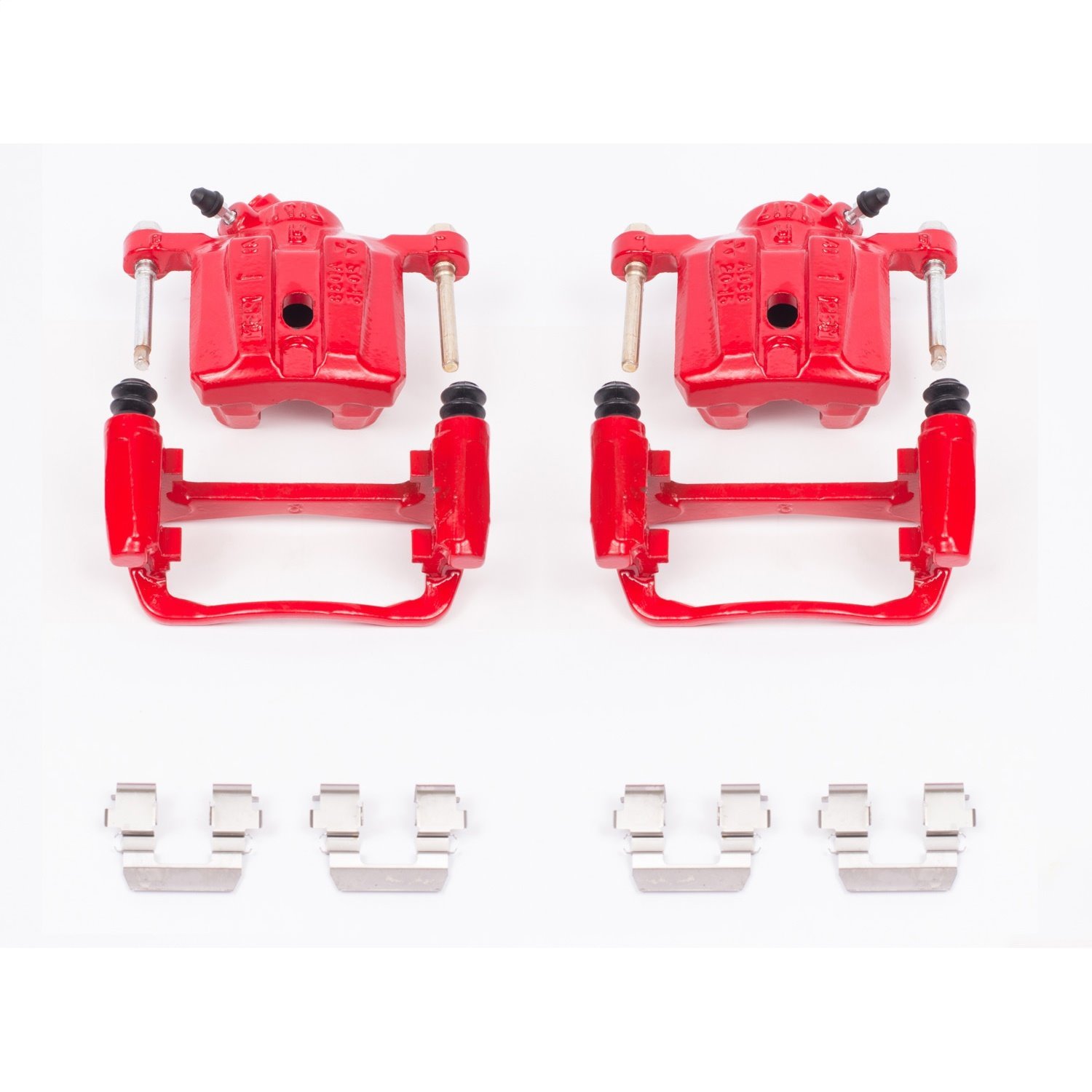 Performance Rear Brake Calipers Powder Coated Red Pair