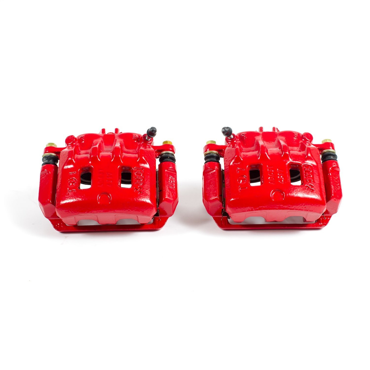 Performance Front Brake Calipers Powder Coated Red Pair