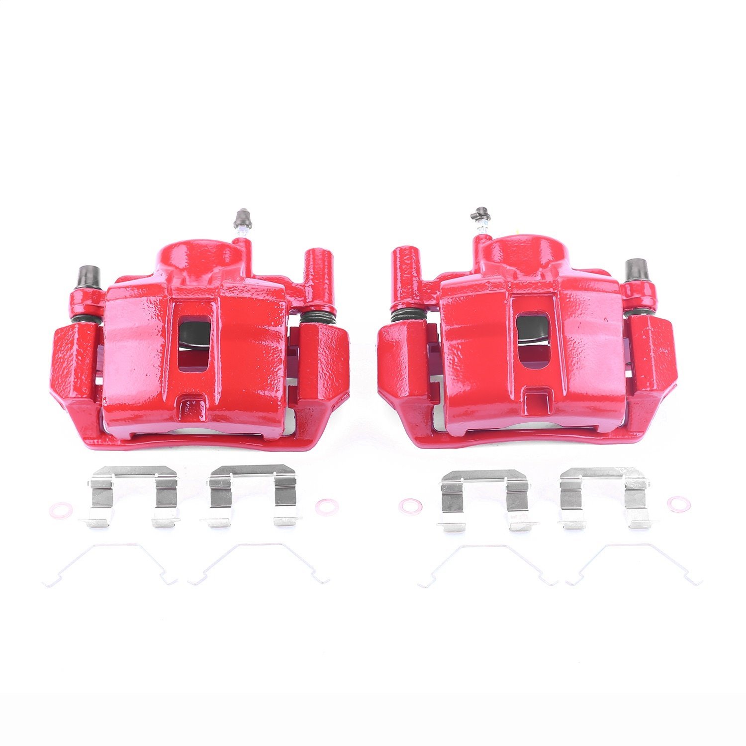 Performance Front Brake Calipers Powder Coated Red Pair