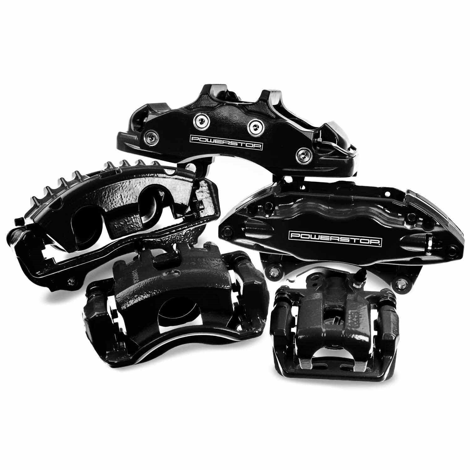 BLK CALIPER PAIR W/ BRKT