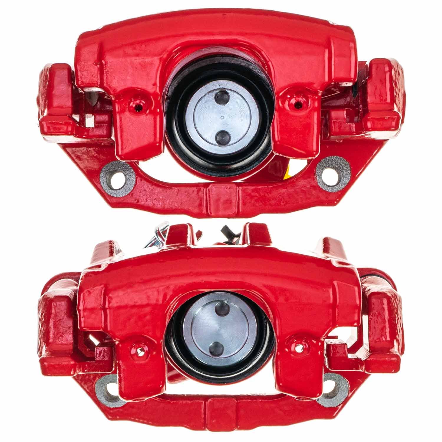 RED CALIPER PAIR W/ BRKT