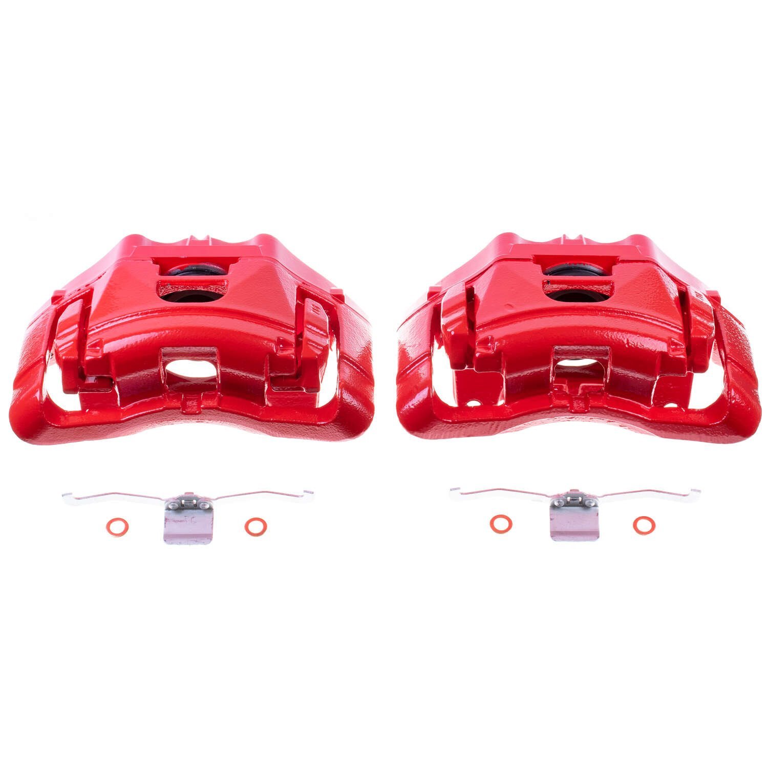 RED CALIPER PAIR W/ BRKT