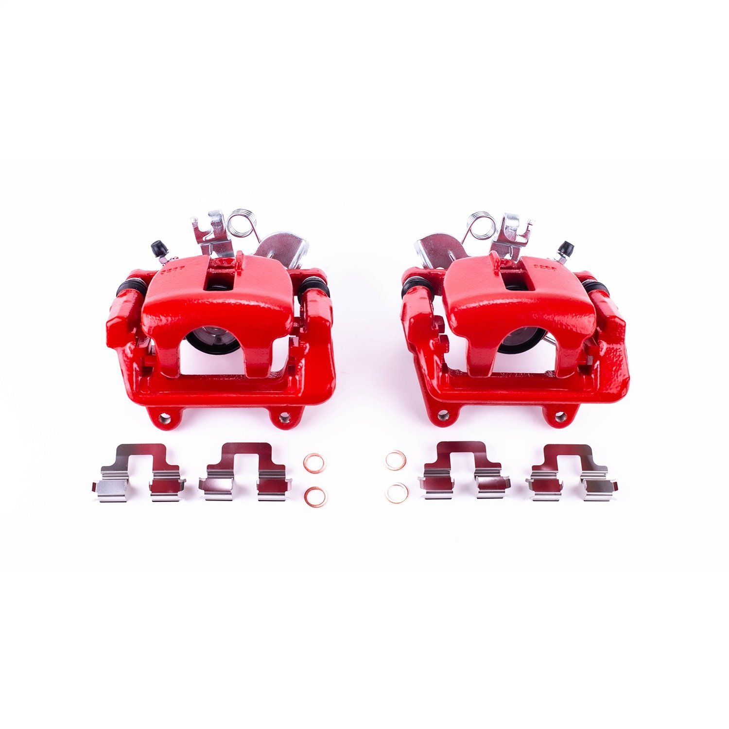 RED CALIPER PAIR W/ BRKT