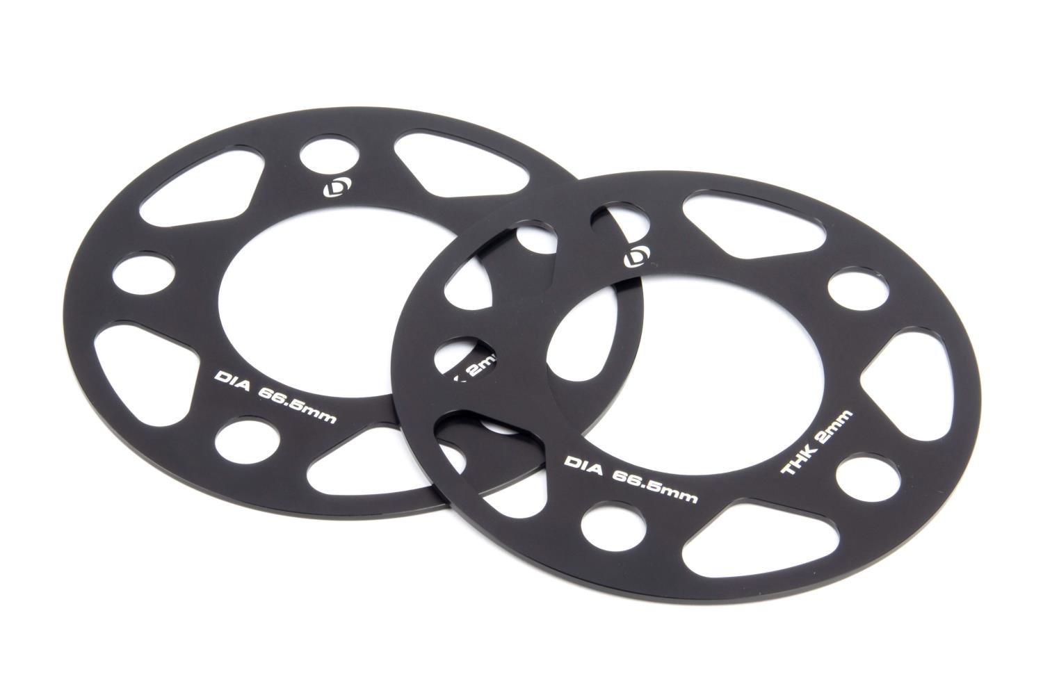 Machined Aluminum Wheel Spacers [2 mm Thick] for