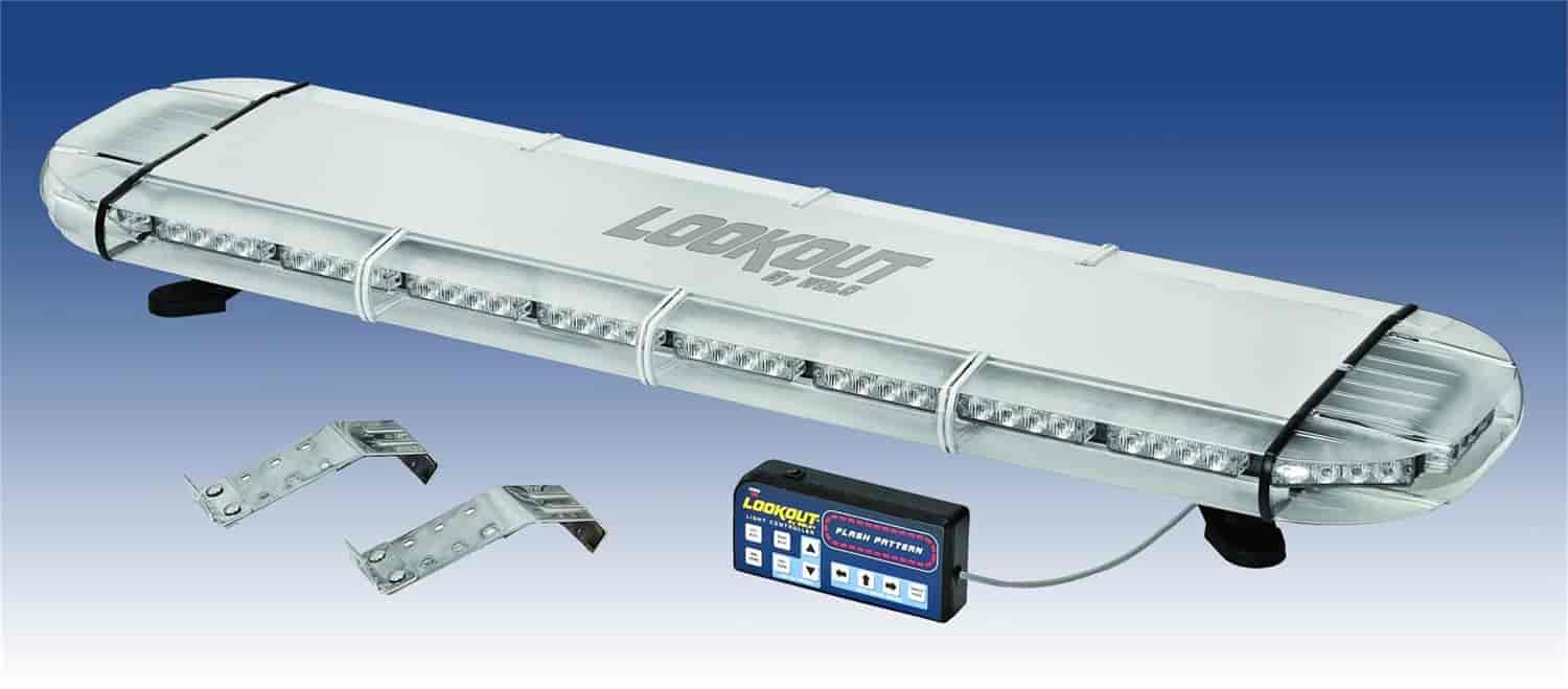 LOOKOUT - Permanent Mount Low Profile 48 Light Bar. Commercial Grade. Powerful 1-Watt GEN 3 LED