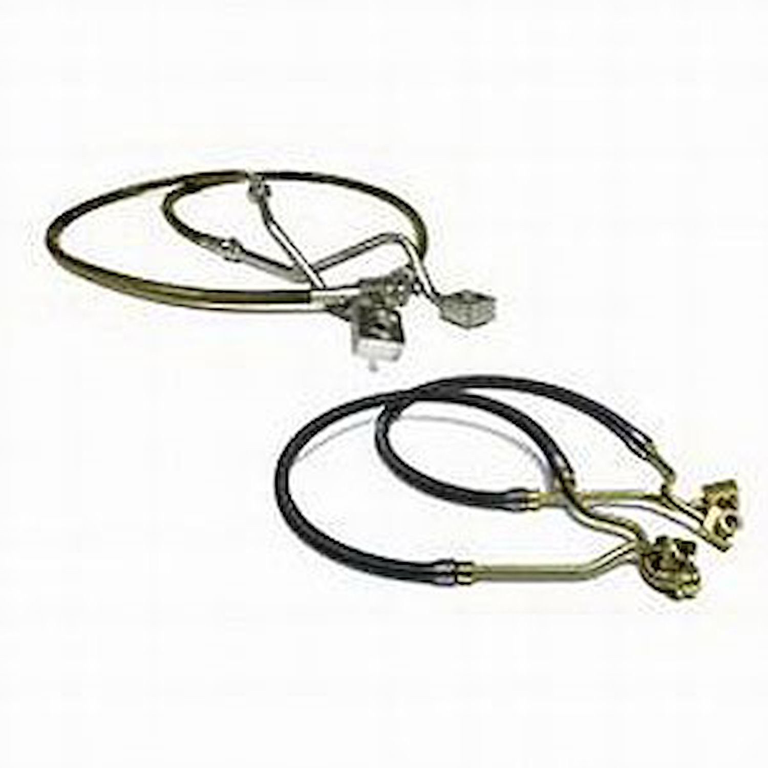 Bullet Proof Kevlar  Brake Hose Front Reinforced Braided Stainless Steel Length Over Stock 4 in. Vehicles w/9-10 in. Lift