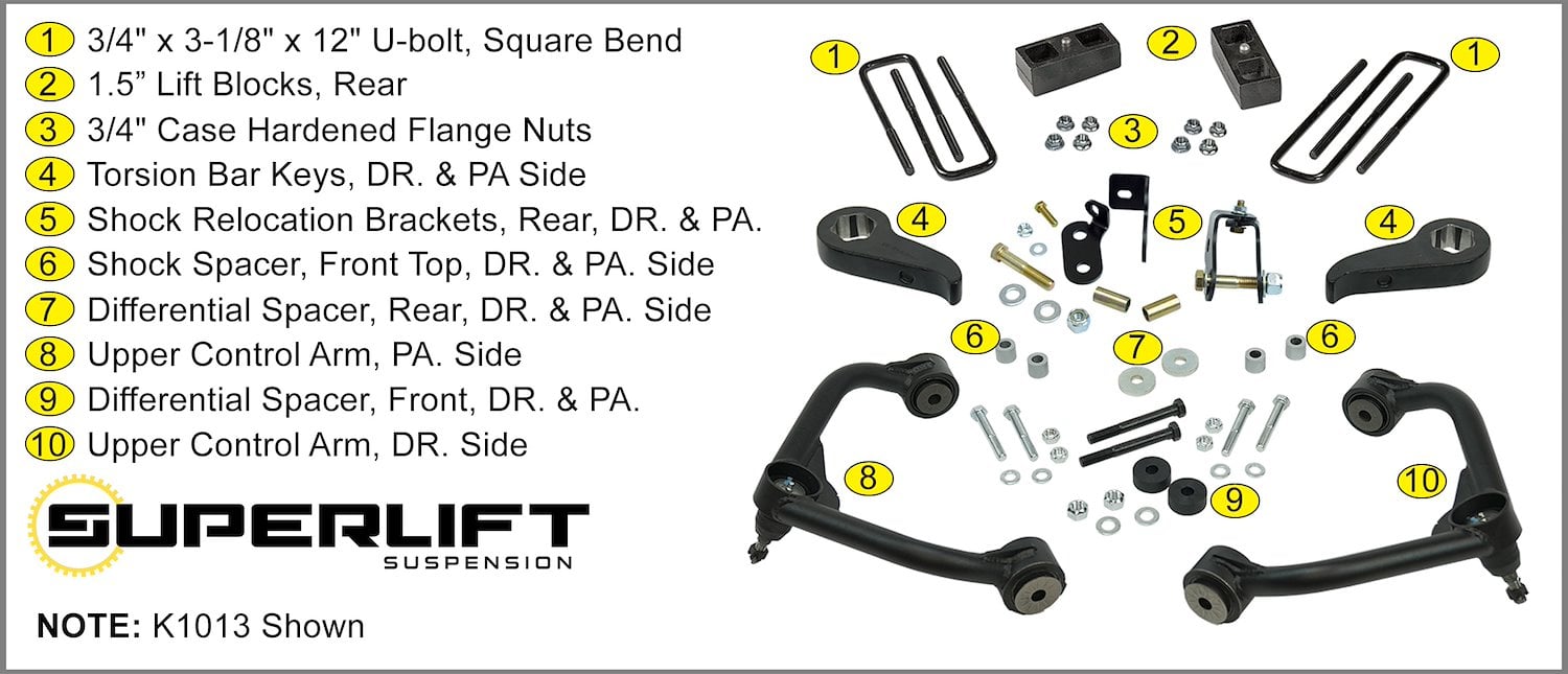 Lift Kit, 3in FOX